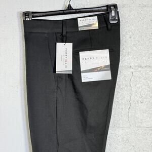 Perry Ellis Portfolio Men's Modern-Fit Twill Pants - charcole 30x32 $95